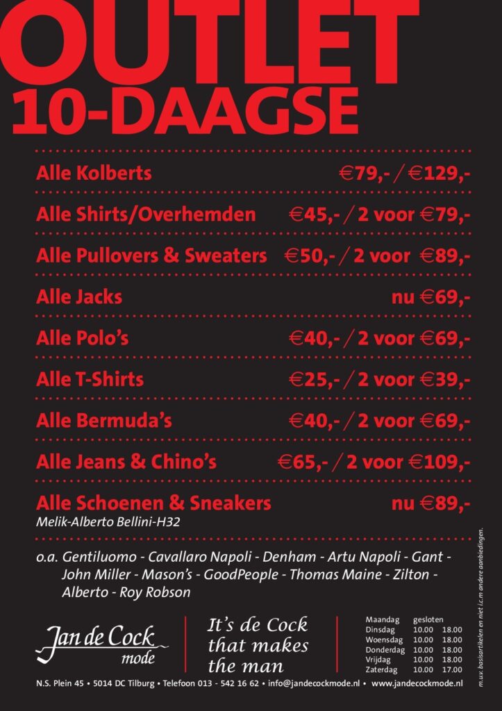 Outlet 10-daagse